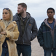 Milly (Zoe Kravitz), Jimmy (Jack Reynor, center) and Eli (Myles Truitt, right) in KIN.